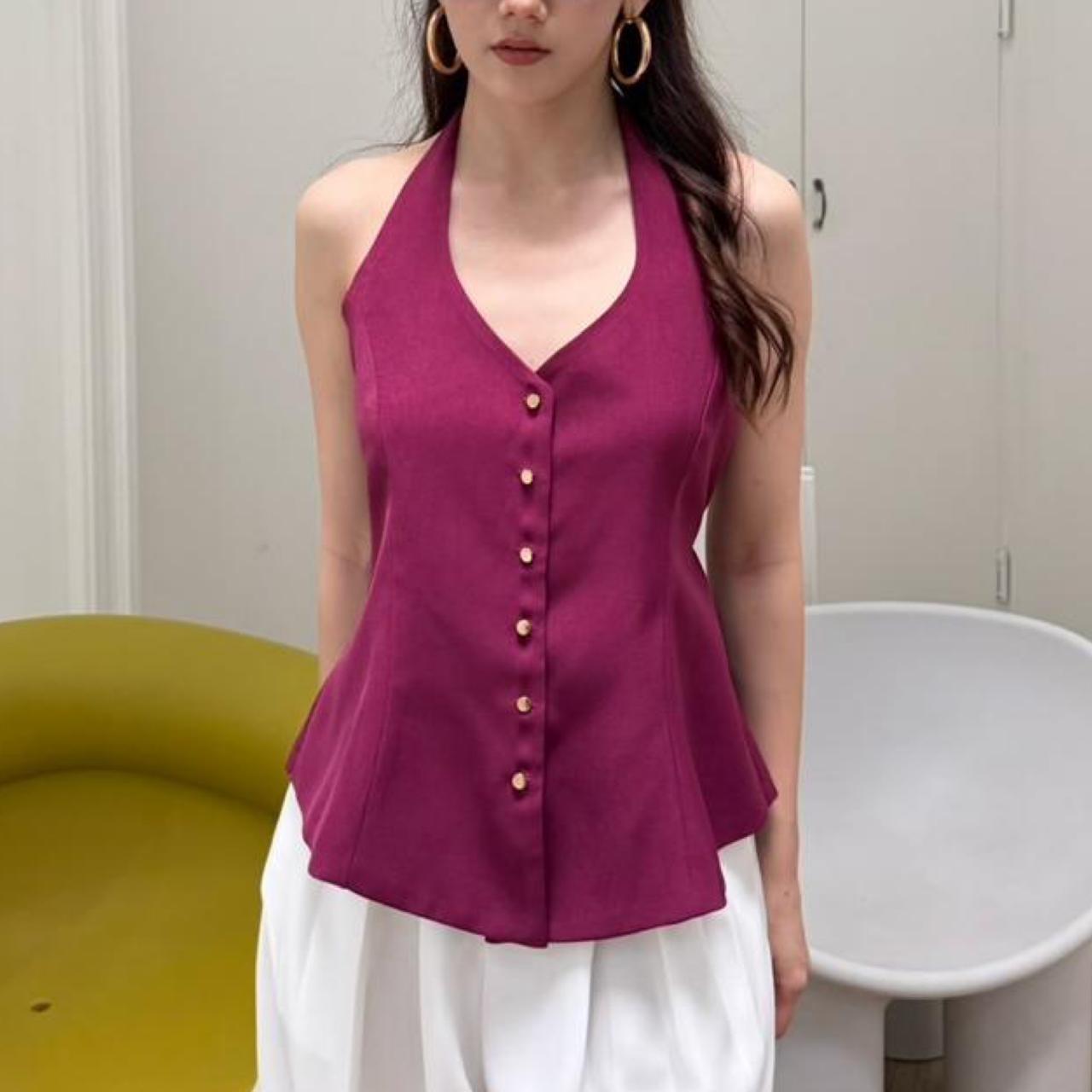 Magenta Muse Halter Top