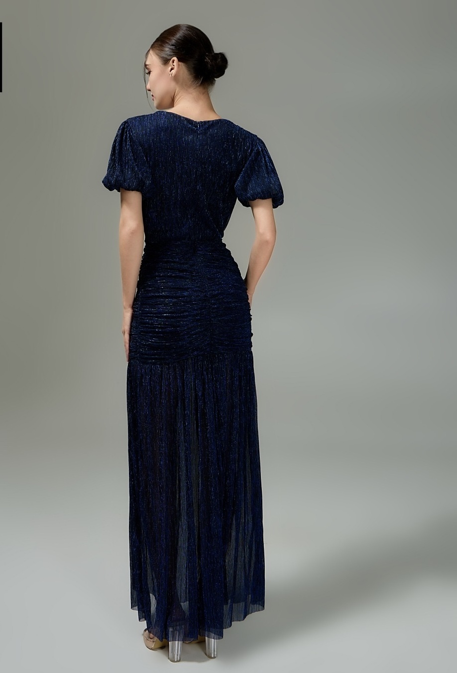 Midnight blue shimmer gown