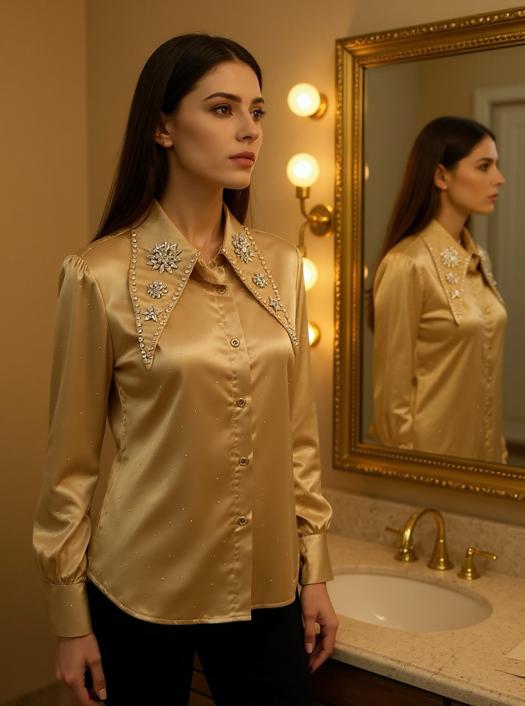 Sparkle Shirt-Champagne