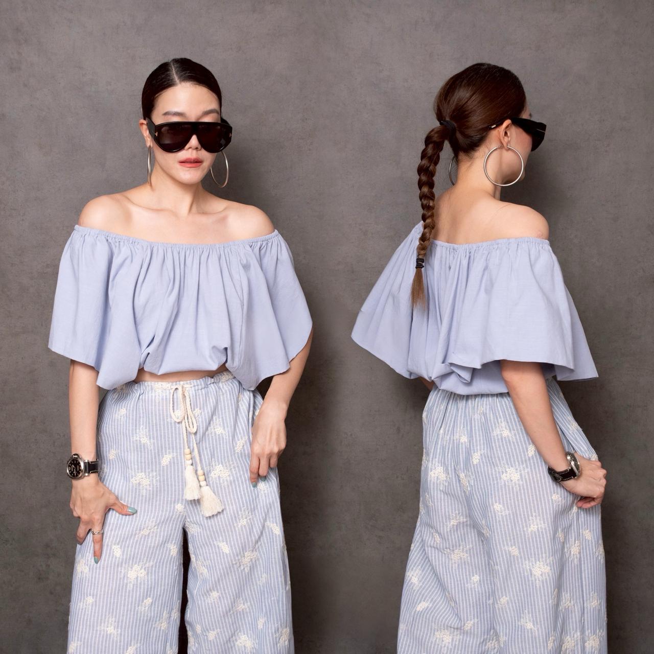 Ocean Drift-Powder Blue Top