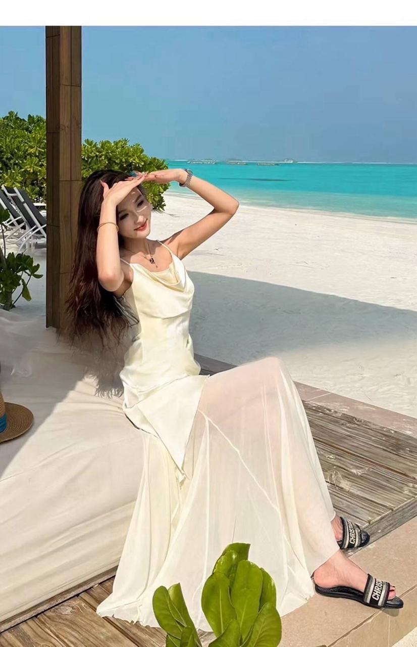 Noir Illusion Gown- Ivory