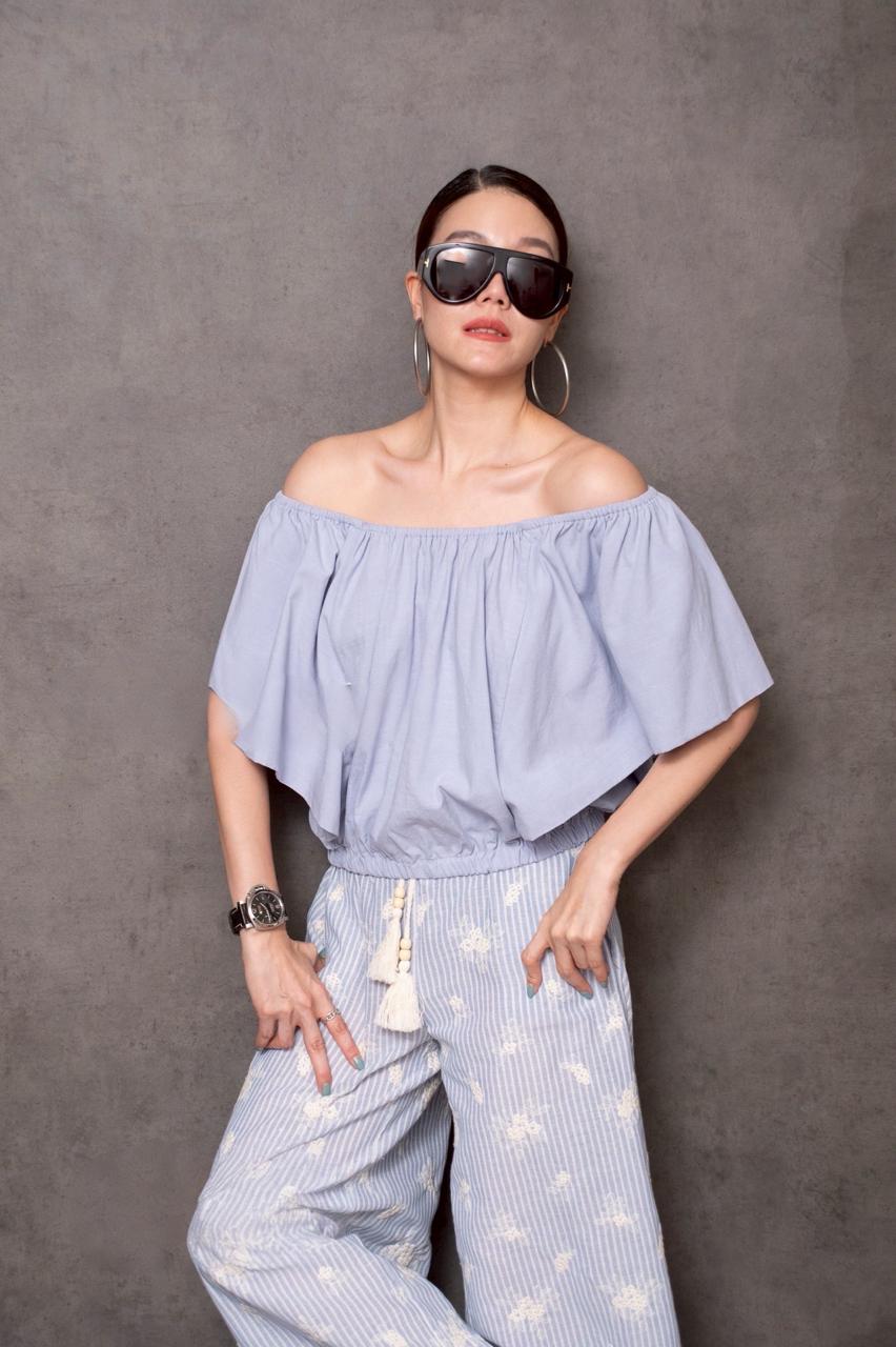 Ocean Drift-Powder Blue Top