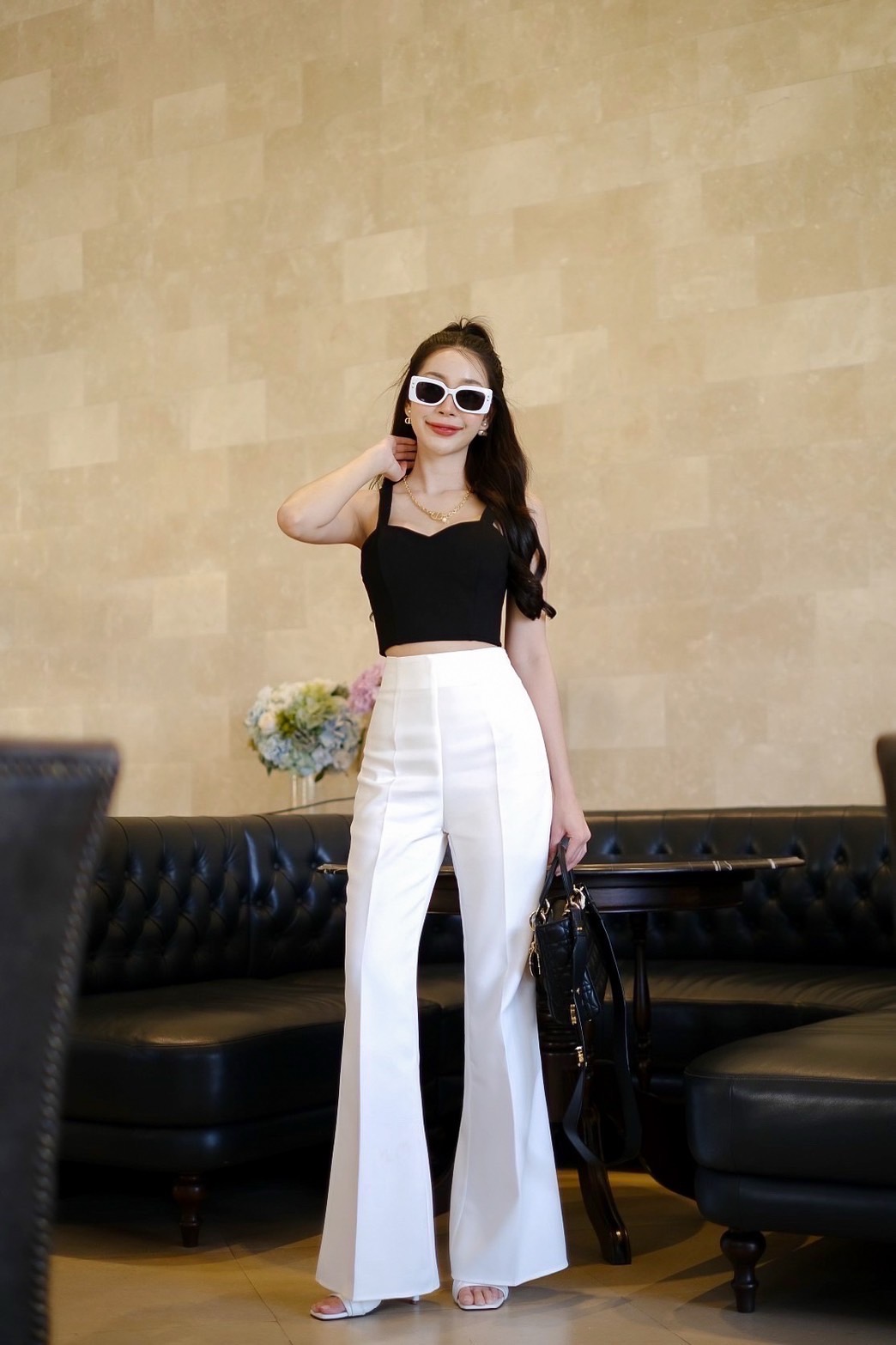 Sculpt Corset Crop- Black