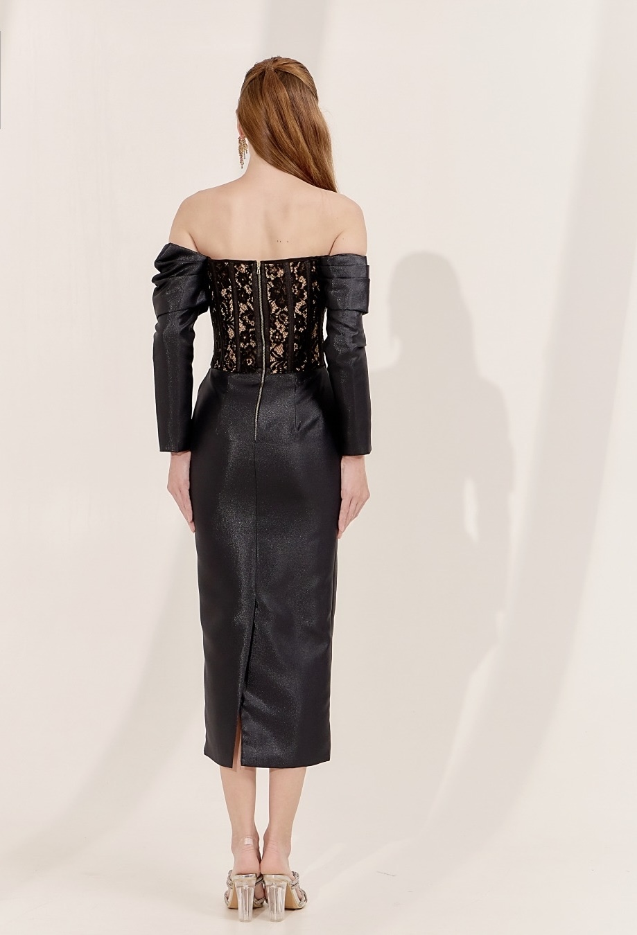 Midnight Muse Off-Shoulder Dress