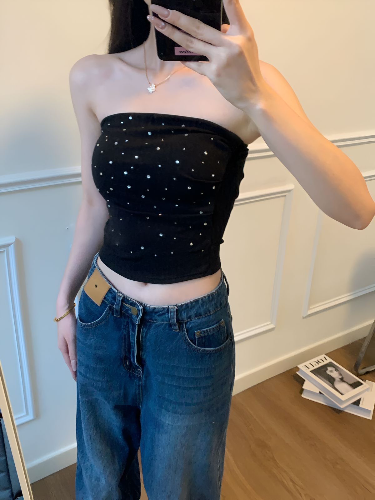 Midnight Spark Tube Top